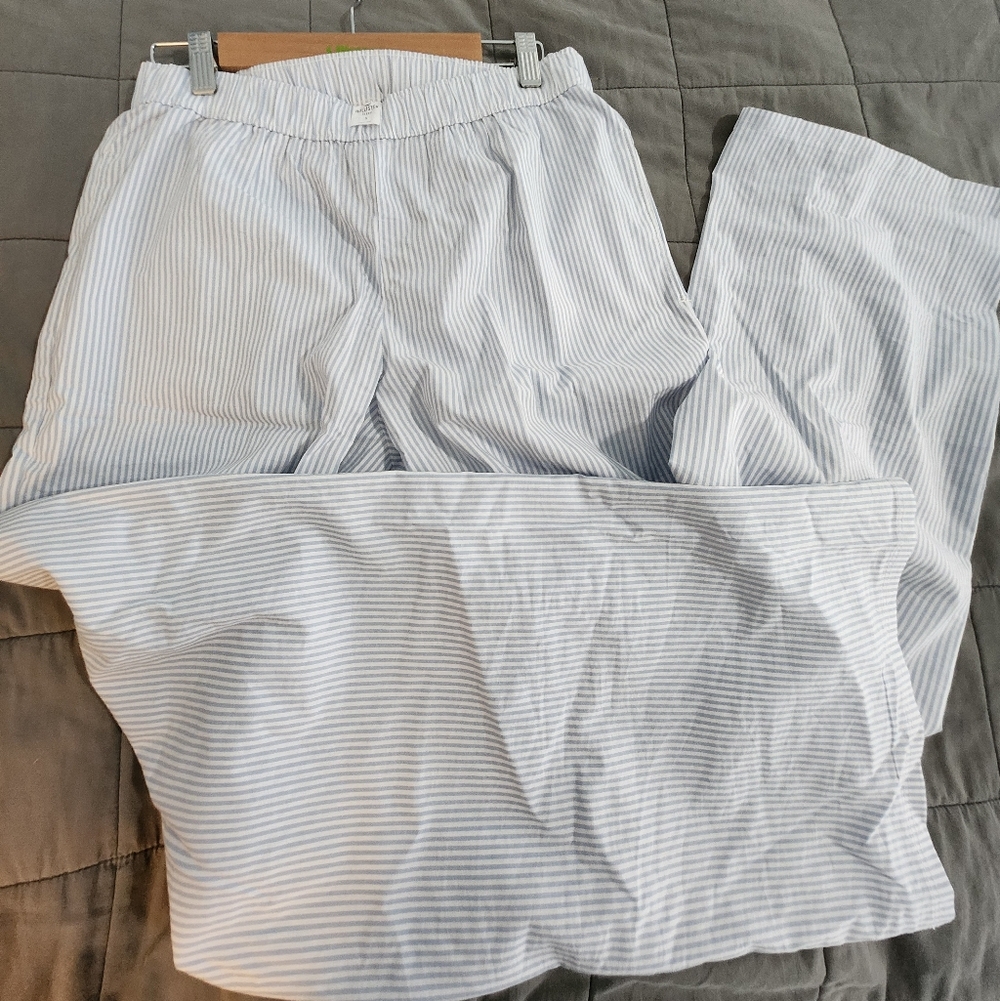 Hollister Blue Lightweight Striped Pajama Pants